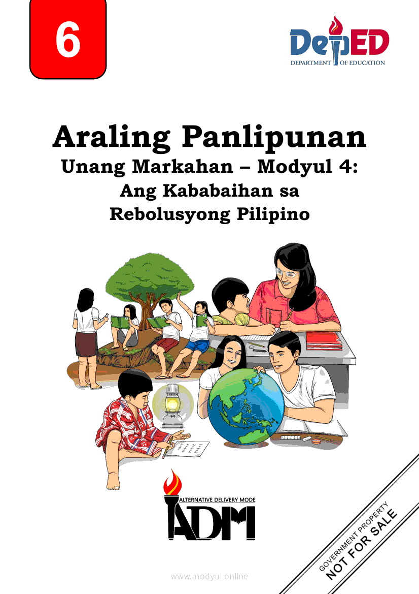 Araling Panlipunan 6 Modyul 4 Ang Kababaihan Sa Rebolusyong Pilipino Grade 6 Modules 3310