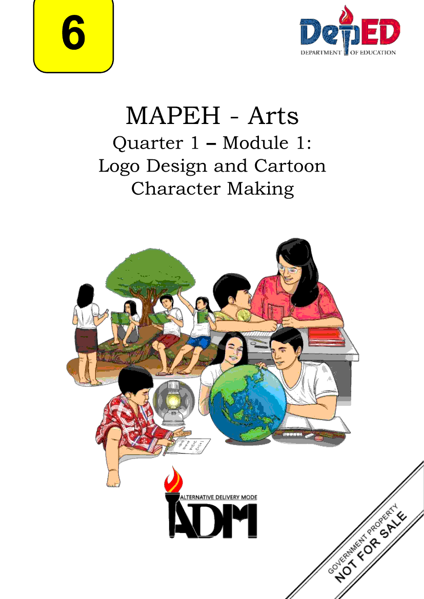 Arts 6 Module 1: Logo Design and Cartoon Character Making | Grade 6 Modules