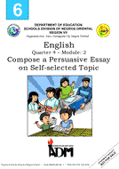 compose a persuasive essay on self selected topic