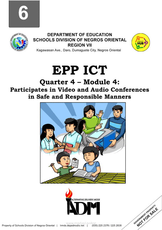 EPP ICT Quarter 4 – Module 4: Participates in Video and Audio Conferences in Safe and Responsible Manners