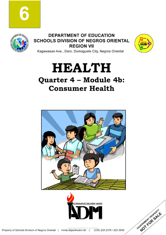 HEALTH Quarter 4 – Module 4b: Consumer Health