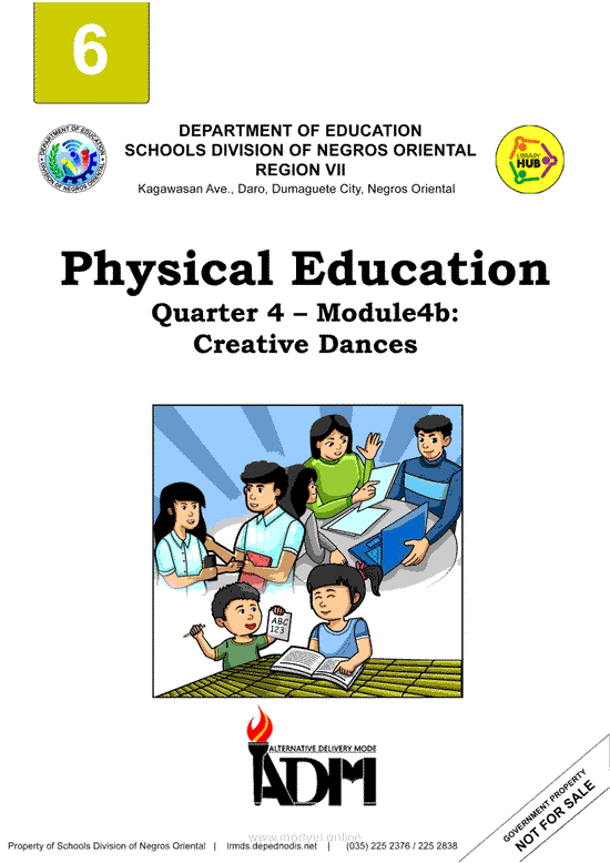 Physical Education Quarter 4 – Module4b: Creative Dances